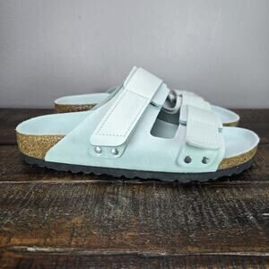 NEW Birkenstock Uji Womens Size 7 EU 38 Narrow Double Strap Sandals Surf Green